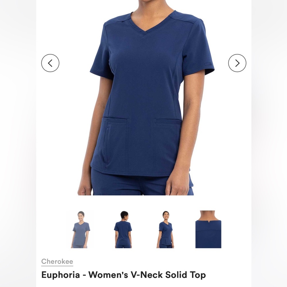 Euphoria by Cherokee Scrub Top